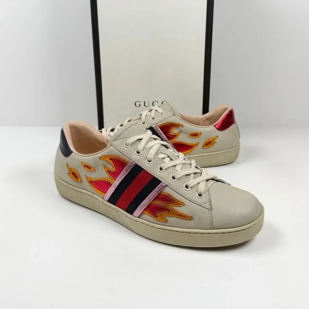 Size 9.5US - Gucci Ace Flames